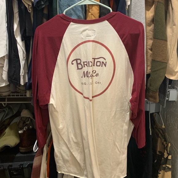 BRIXTON 3/4 SLEEVE BASEBALL TEE | XXL - Picture 2 of 2